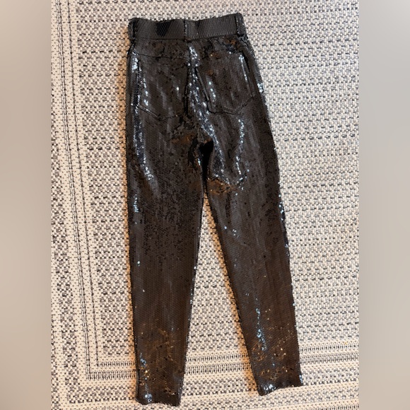 Vintage 90s   Jeanette Kastenberg St. Martin High waisted  Black Sequins Pants - Picture 3 of 4